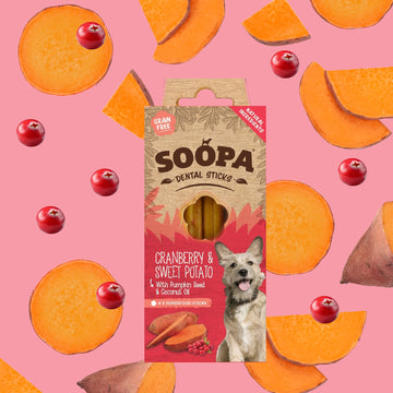 Soopa Dental Sticks - Cranberry & Sweet Potato