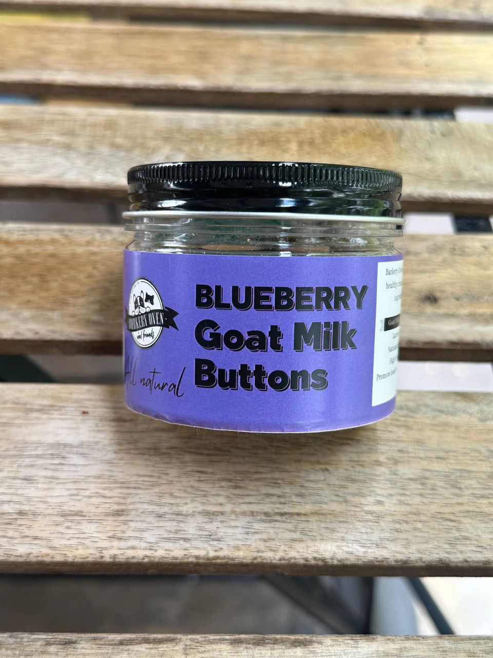 Blueberry Goat Milk Button