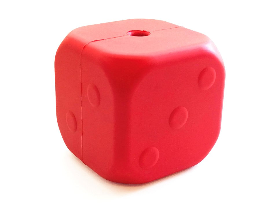 SODAPUP Rubber Dice Treat Dispenser Toy