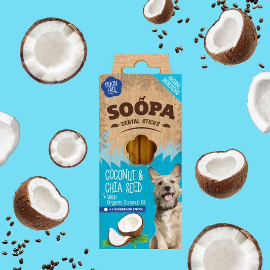 Soopa Dental Sticks - Coconut & Chia Seed