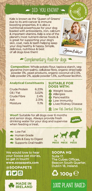 Soopa Dental Chew Kale & Apple
