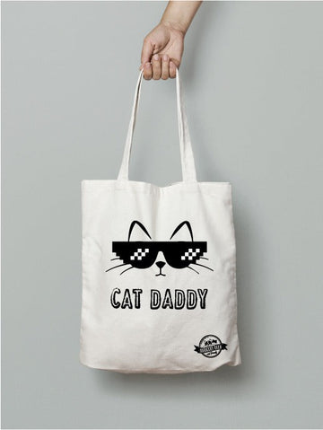 PROUD PAWRENT TOTE BAG - CAT DADDY